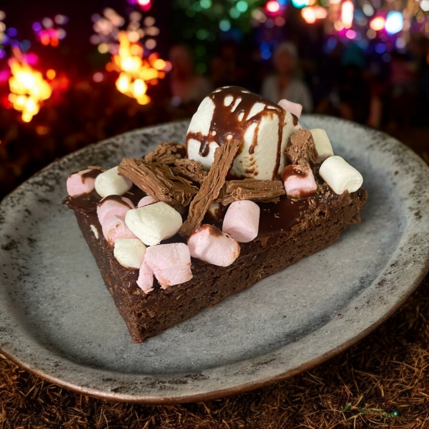 Hot Chocolate S'mores Brownie